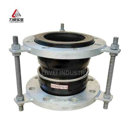 Vật liệu cơ thể EPDM Khối cao su linh hoạt hình cầu kép được thiết kế với các đầu sườn đảm bảo niêm phong và linh hoạt trong các hệ thống vận chuyển chất lỏng