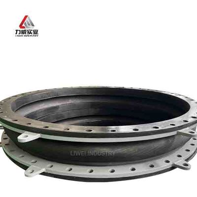 Chống áp suất 6 đến 40bars Khớp cao su linh hoạt đơn hình hình cầu được thiết kế để lắp đặt dễ dàng và kết nối đường ống linh hoạt