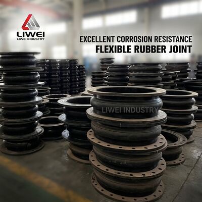 Khớp nối cao su mềm bi đơn có mặt bích tùy chỉnh, mang lại khả năng chống ăn mòn và độ kín tuyệt vời cho hệ thống xử lý chất lỏng