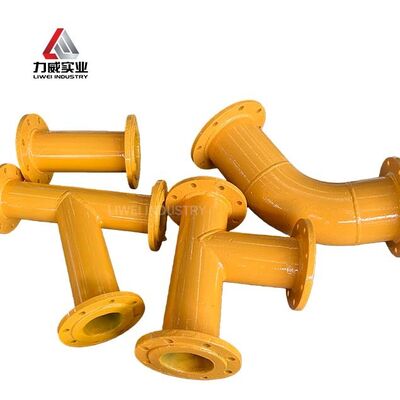 Đường ống có thể tùy biến Đường ống nhựa được thiết kế với độ dày lớp lót 3-8mm cung cấp khả năng chống ăn mòn tuyệt vời